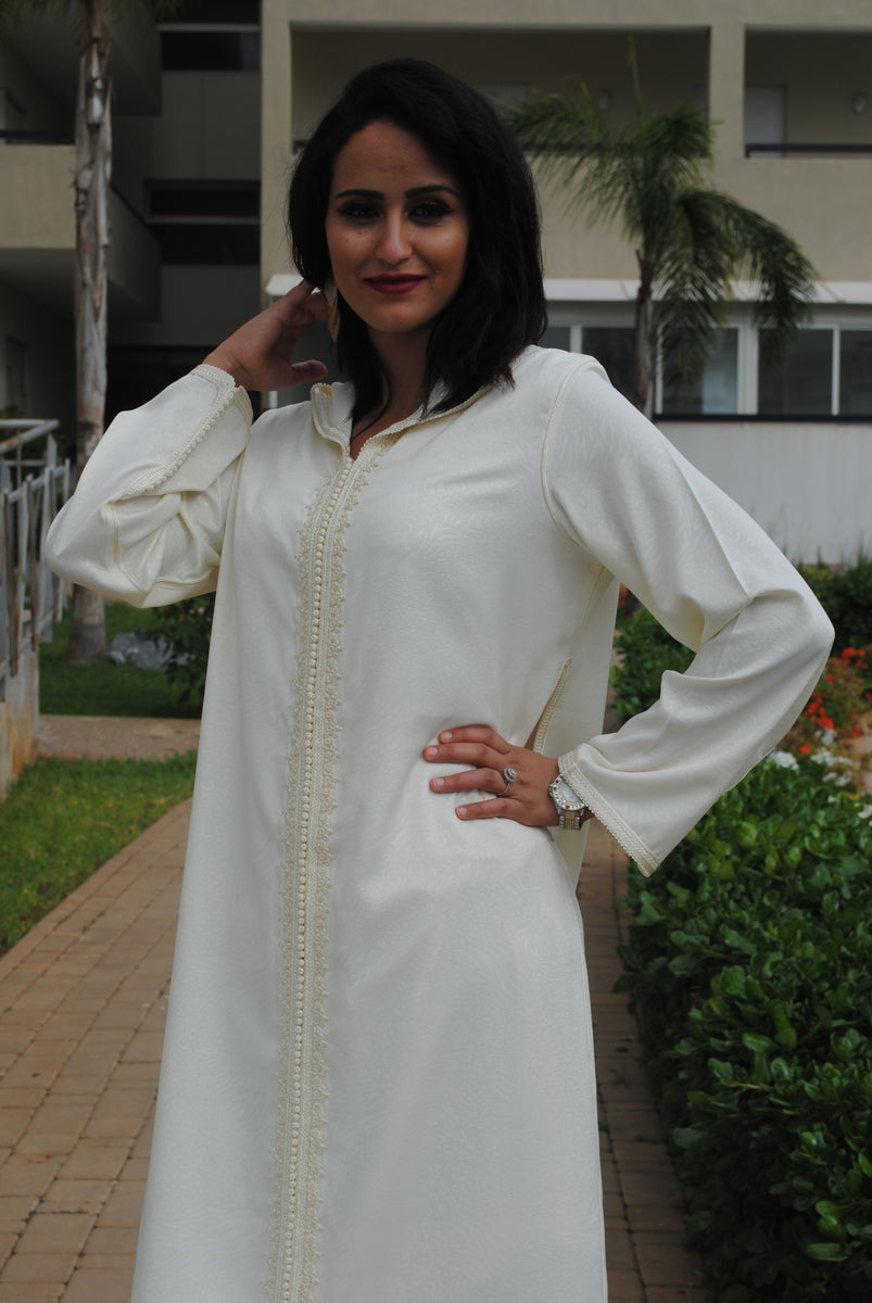 Djellaba en tissu sousdi – Hayat Zaim - Main Image