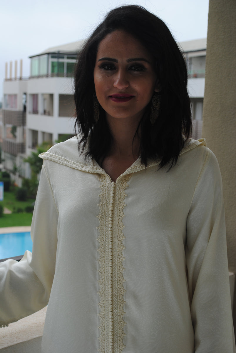 Djellaba en tissu sousdi – Hayat Zaim - Main Image